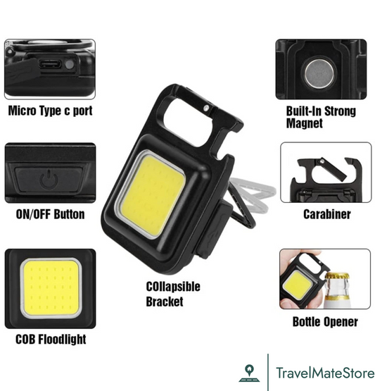 TravelMate™ Cob Keychain Work Light