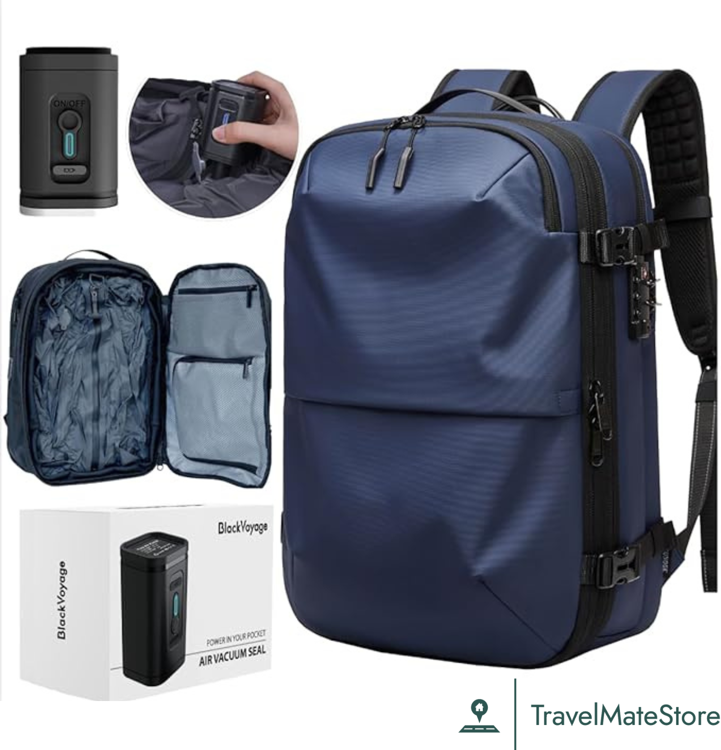 TravelMate™Discoverer Vacuum Compression Travel Backpack